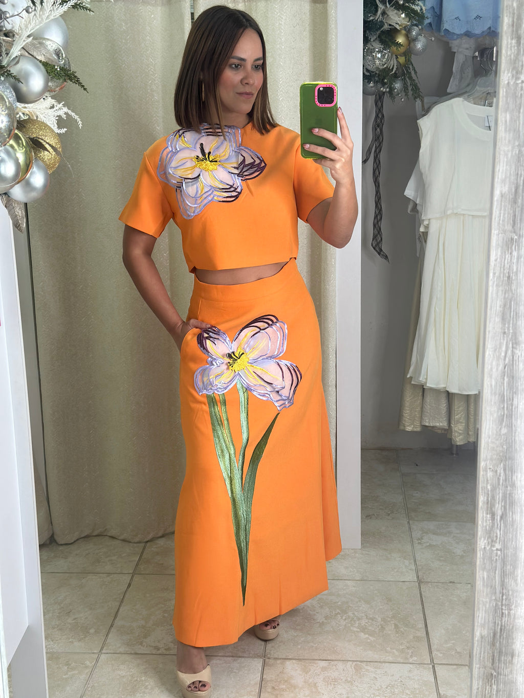 Orange Flower Set