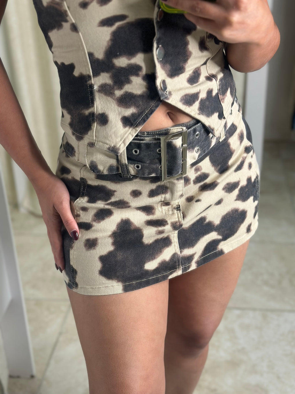 Cow Pattern Skirt