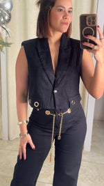 Black Spandex Pant Set