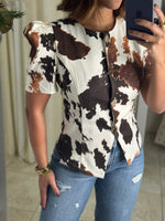 Animal Print Blouse