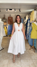 Off White Midi Dress