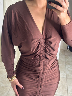 Brown Fashion Dress