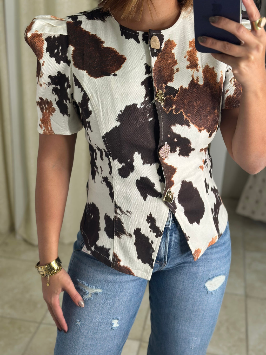 Animal Print Blouse