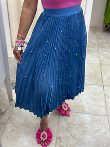 Blue Mid Skirt