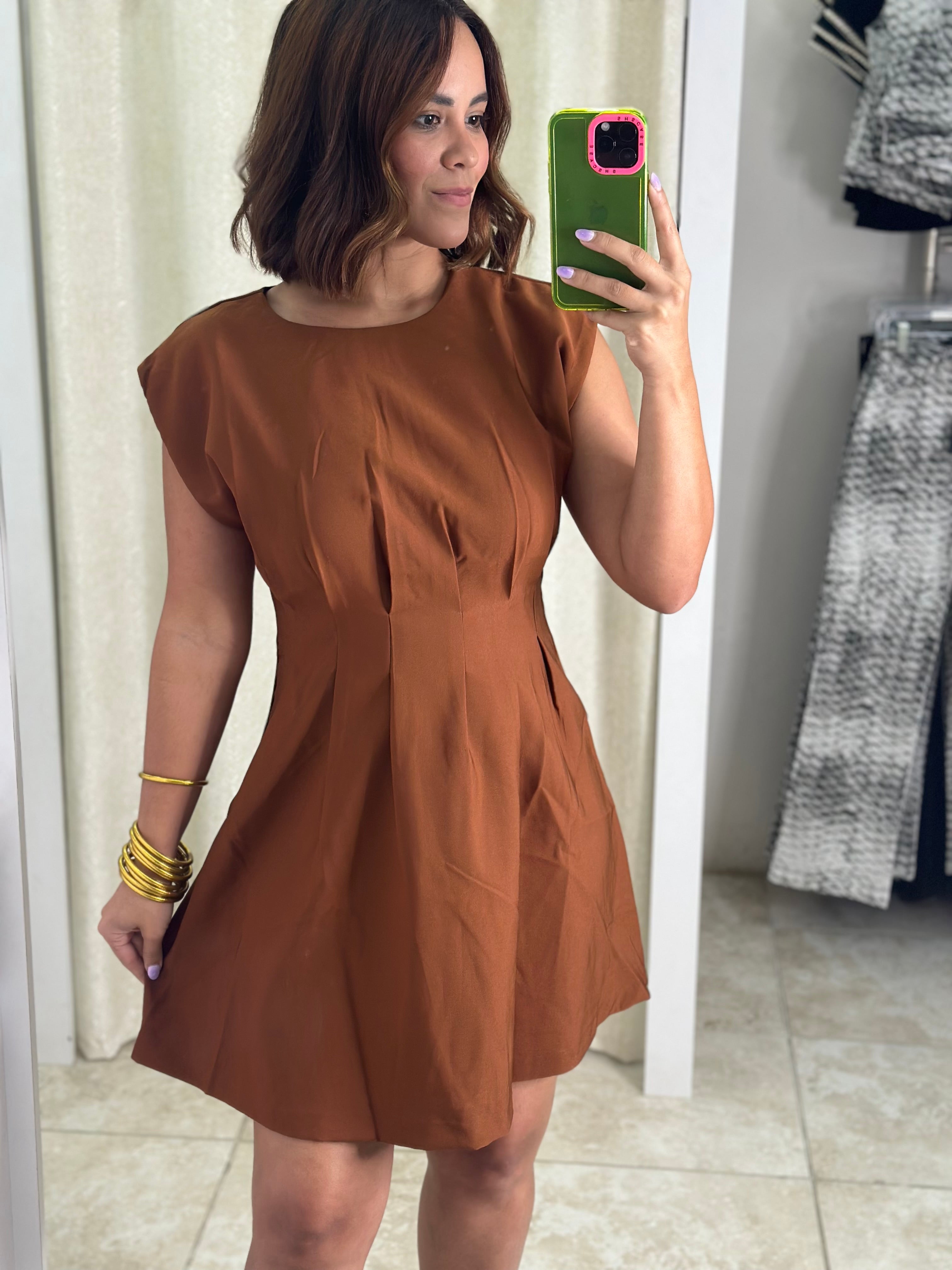Brown Mini Dress
