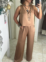 Café Silk Jumpsuit