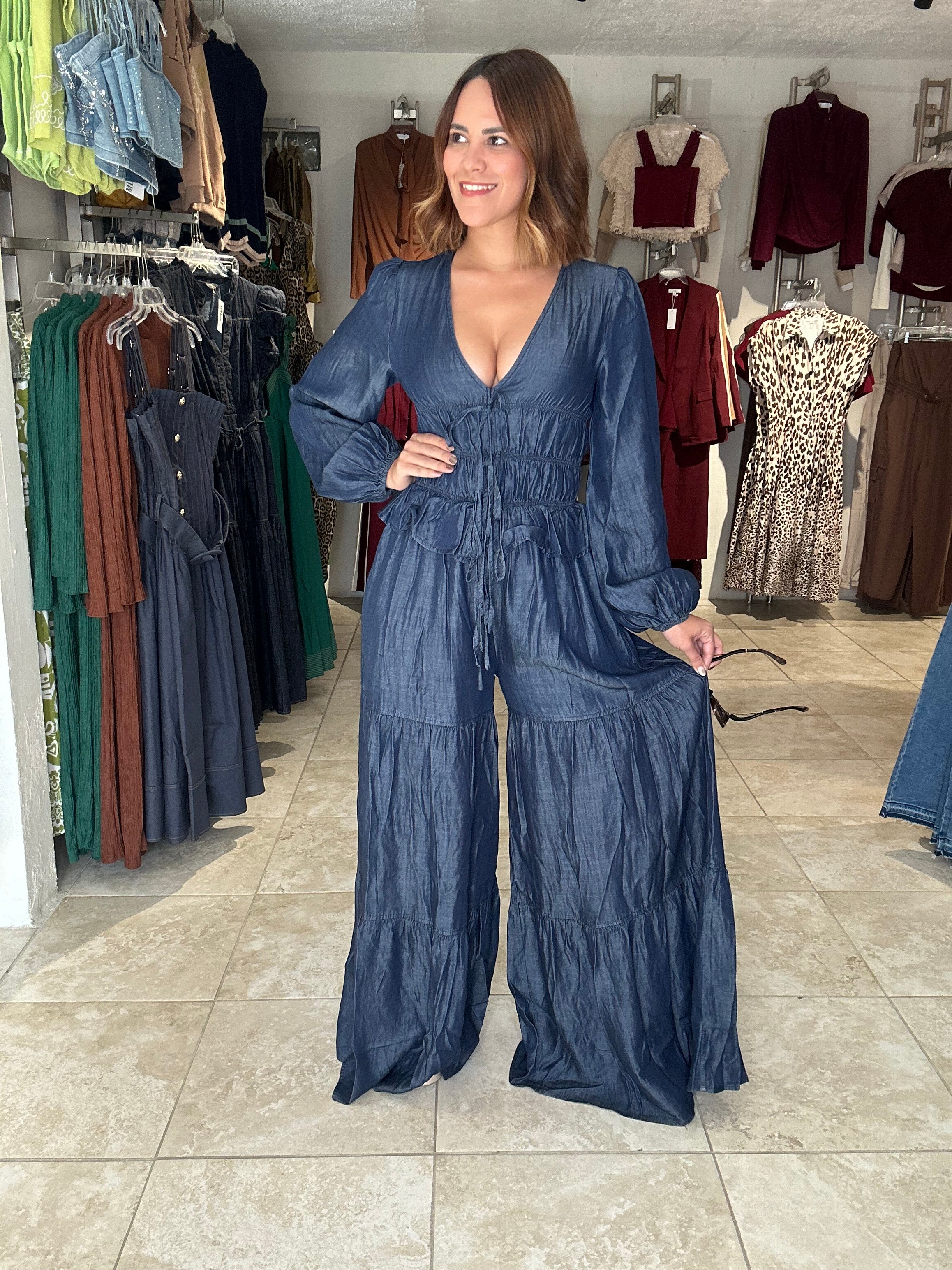 Dark Denim Jumpsuit