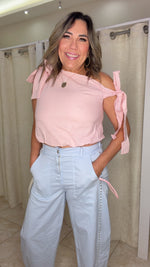 Blouse Linen With Bows