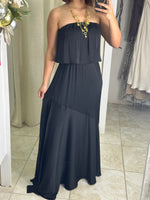 Strapless Satin Dress