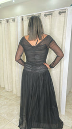 Black Draped Dress