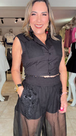 Black Fashion pant set
