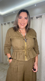 Linen Jacket & Pants Set