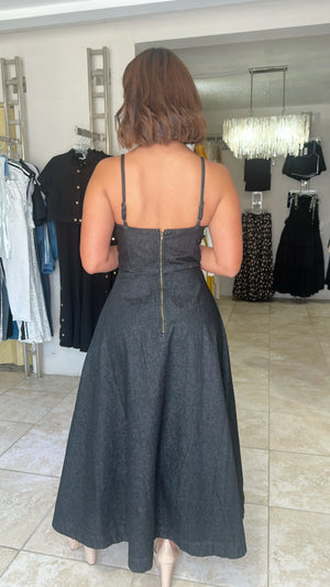 Denim Midi Dress