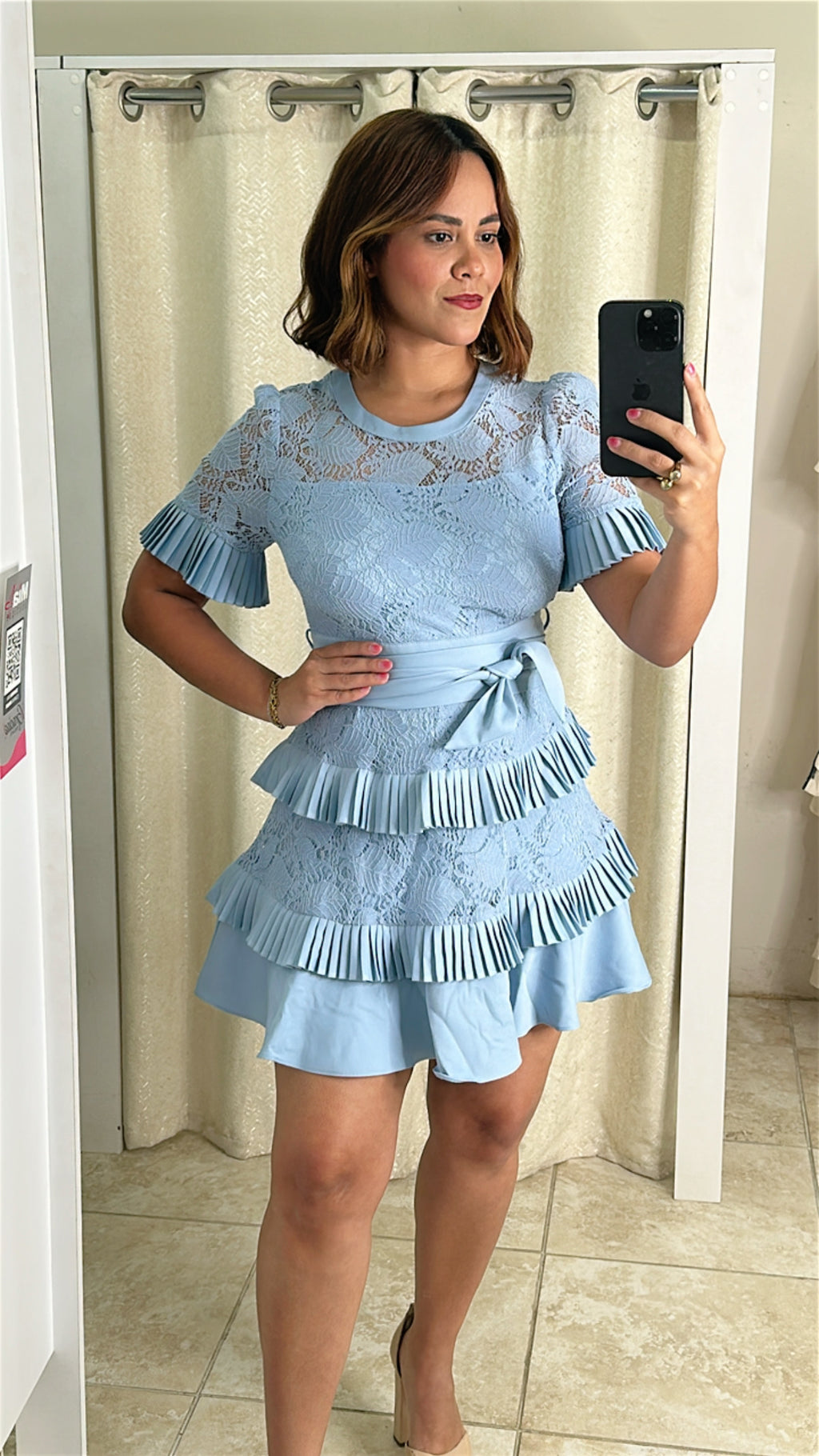 Light Blue Mini Dress