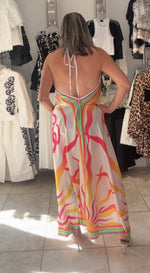 Satin Halter Resort Dress