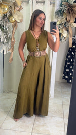 One Size Linen Jumpsuit
