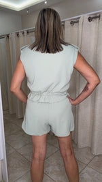 Cargo Vest & Elastic Shorts Set