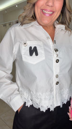 White Button Down Blouse