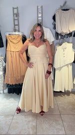 Low Yellow Dress