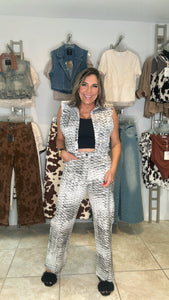 Snake Print Pants