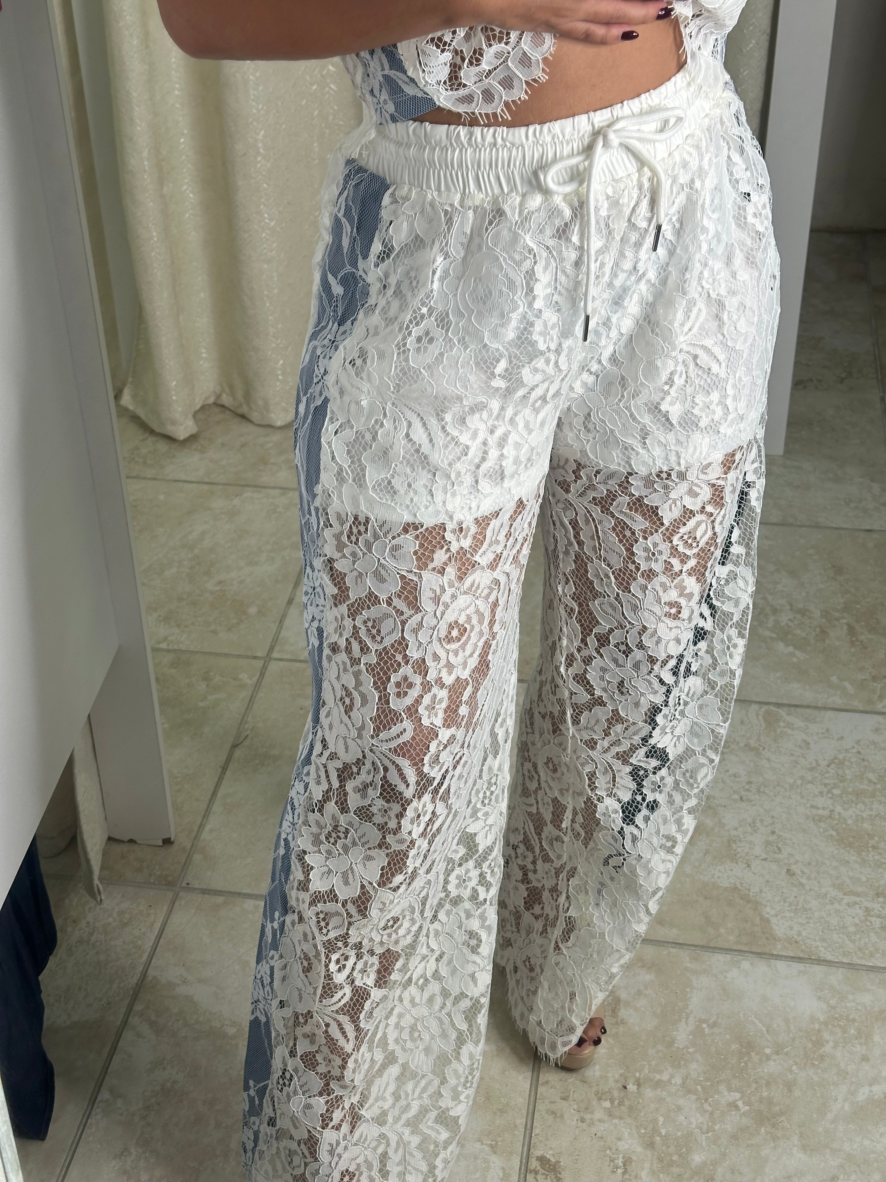 White Top & Pant Set