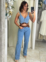 Denim & Brown Set