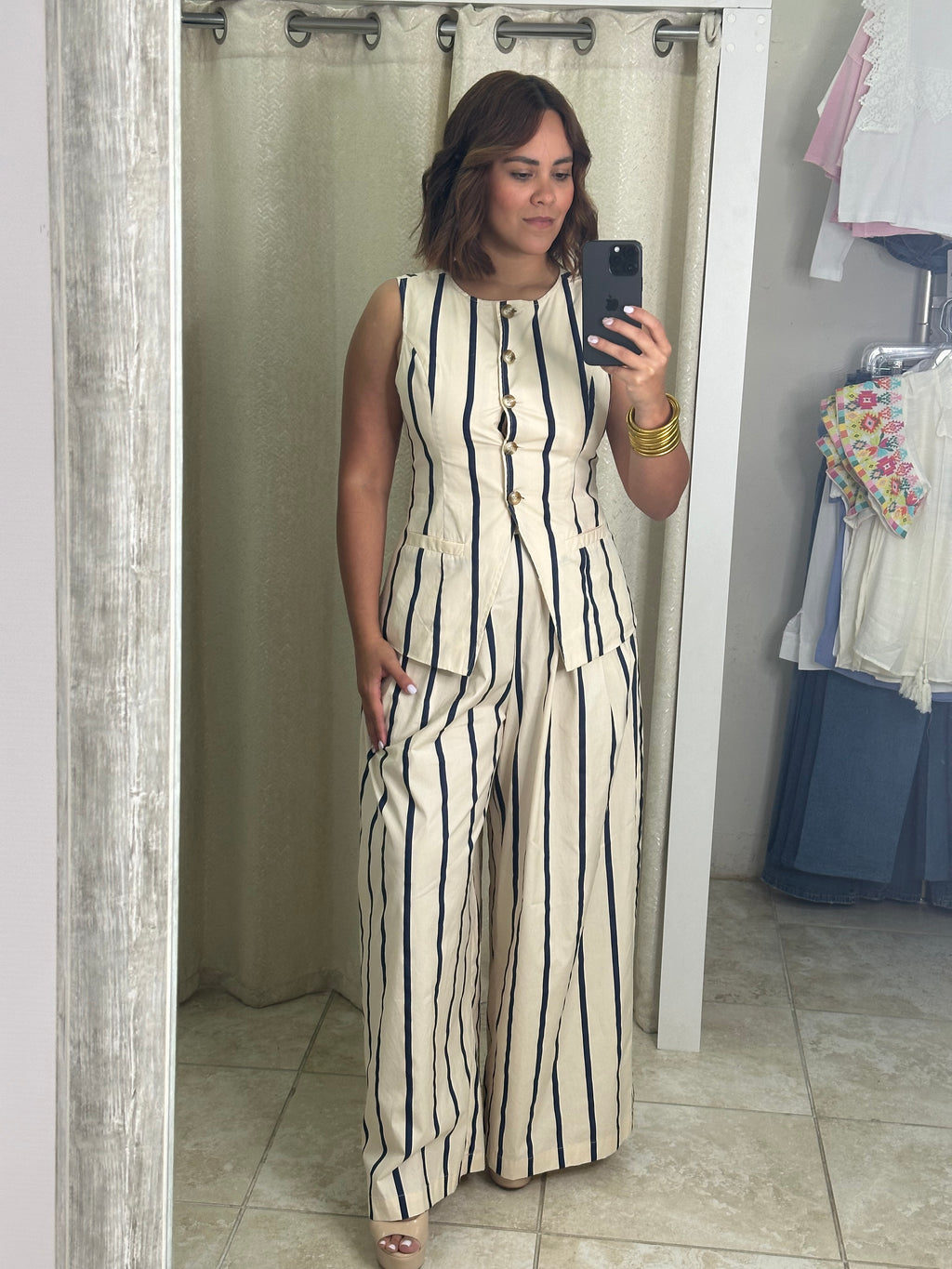 Striped Pant Set