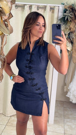 Dark Denim Short Dress