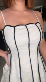 Embroidery Cut Out Back Dress