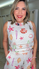 Summer Printed Linen Set