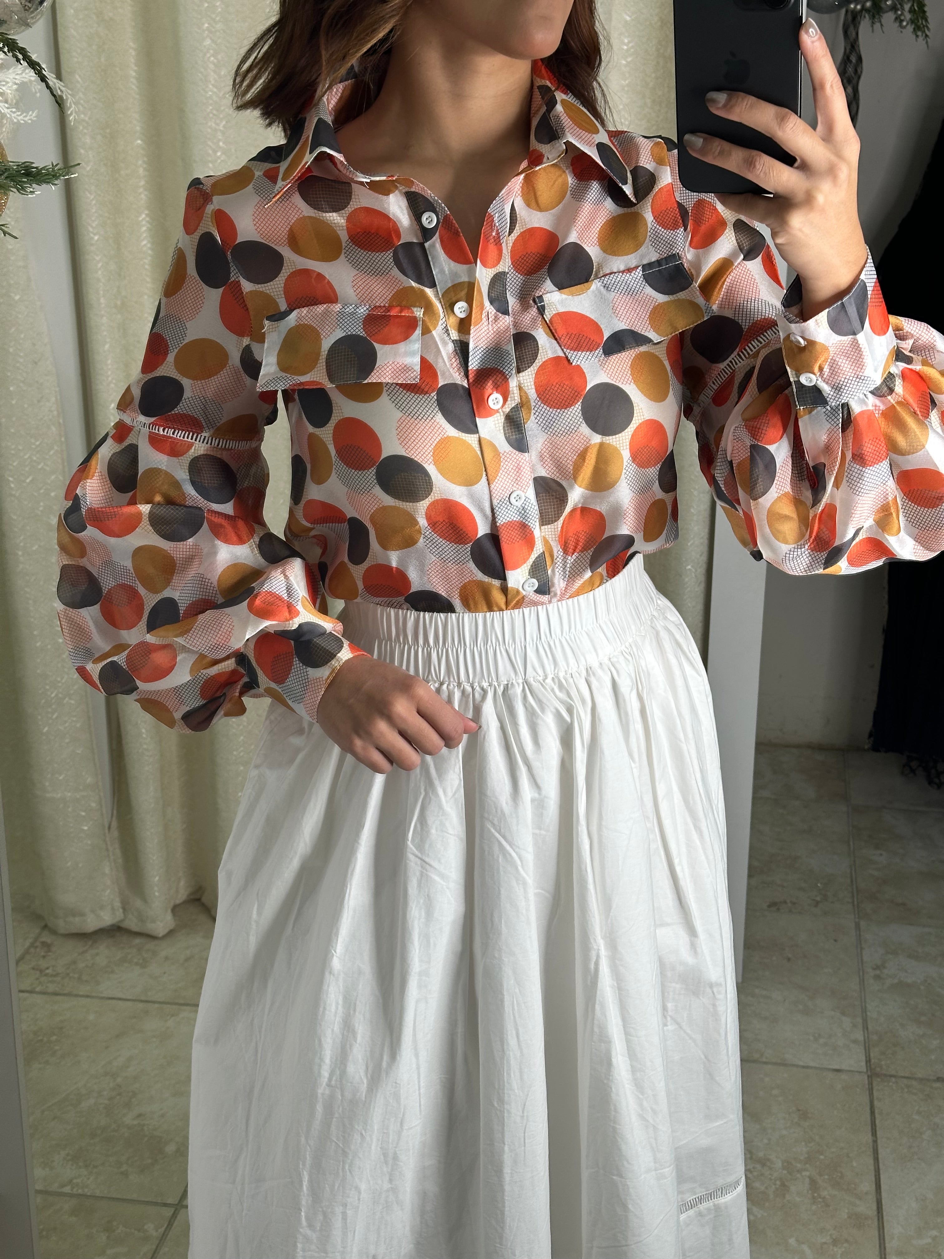 Polka Dots Multicolor Blouse