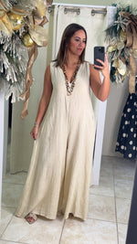 One Size Linen Jumpsuit