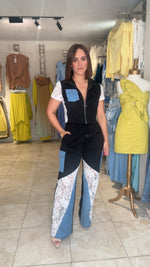 Lace Combine Pant Set