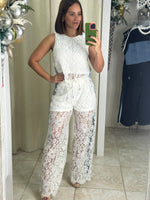 White Top & Pant Set