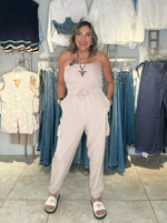 Strapless & Jogger Jumpsuit