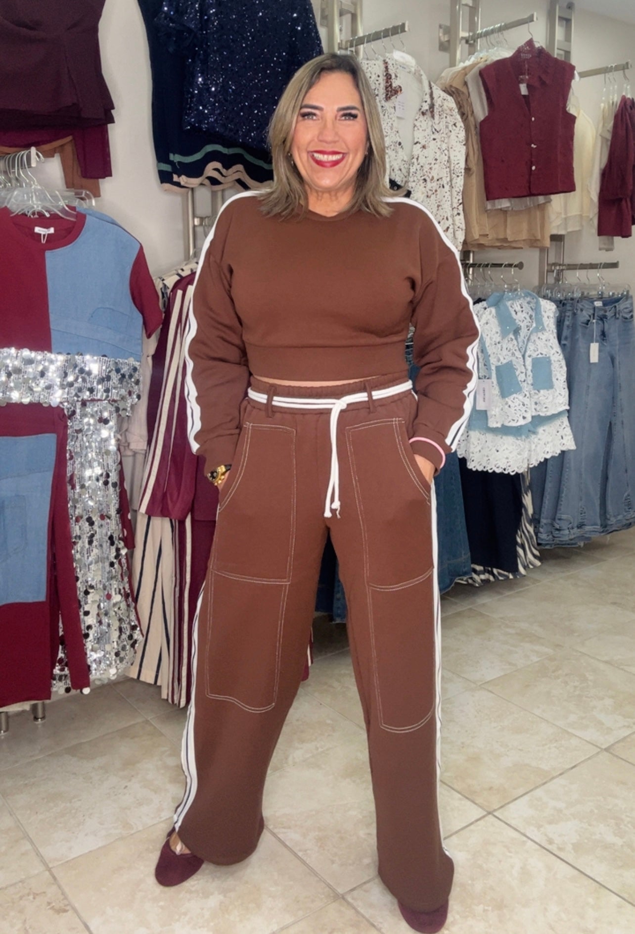 Brown Jogger Set
