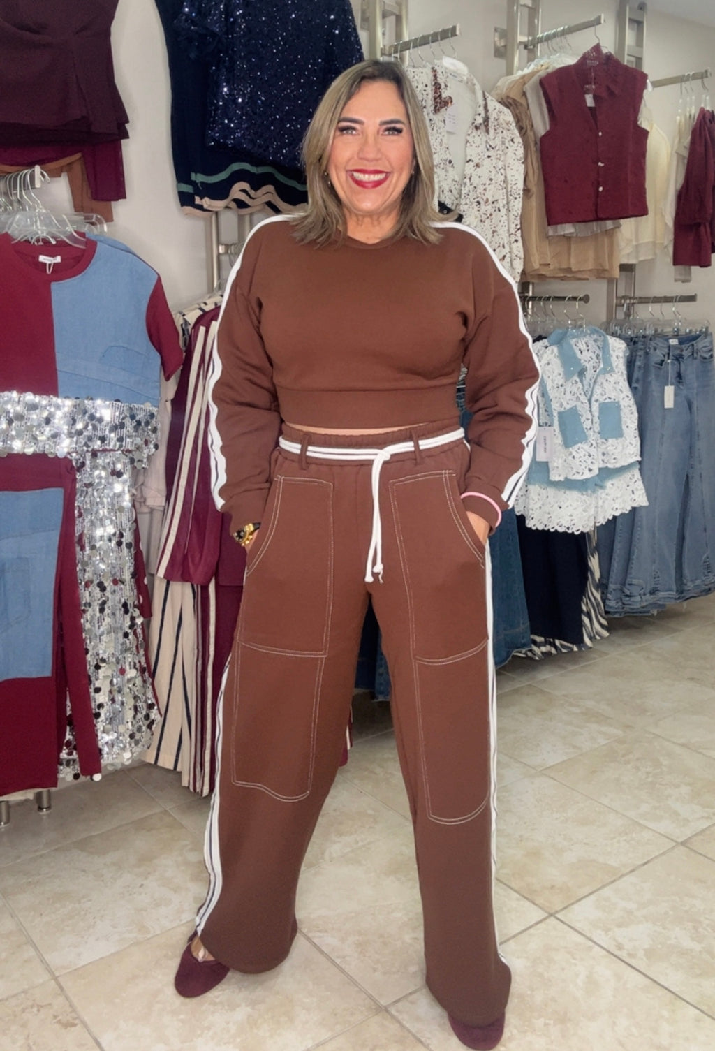 Brown Jogger Set