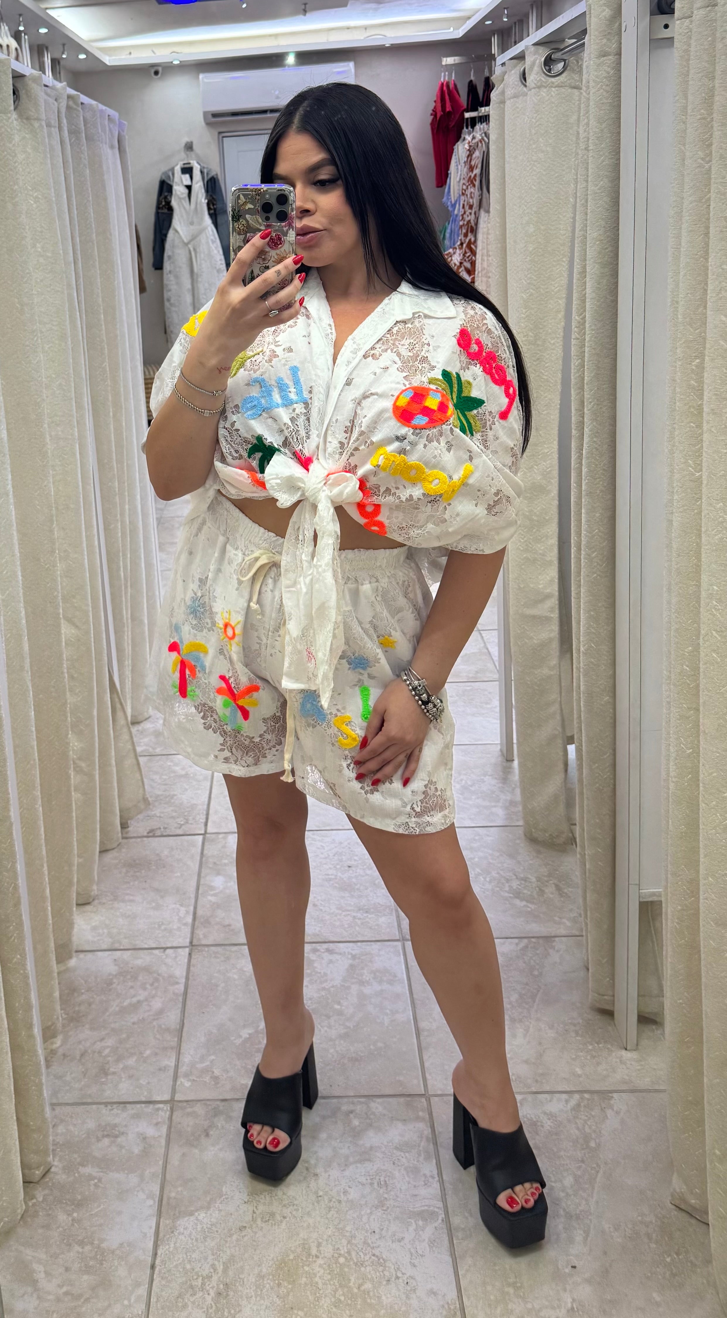 Embrodery Print Italian Set