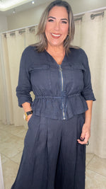 Linen Jacket & Pants Set
