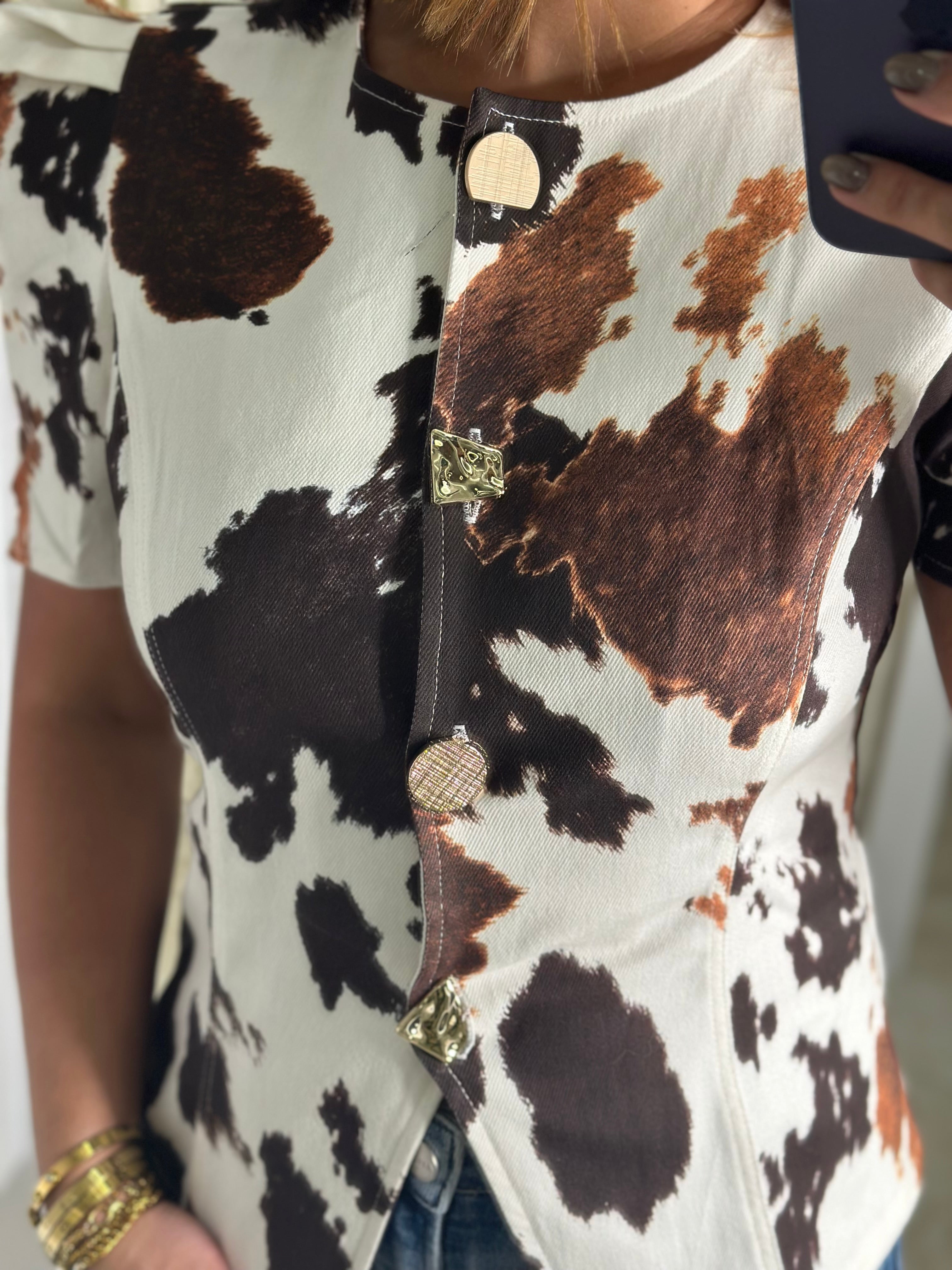 Animal Print Blouse