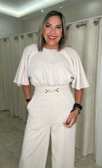 Elegant Beige Jumpsuit