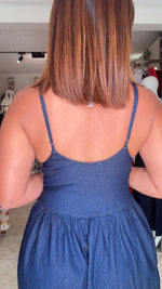 Denim  Balloon Jumpsuit