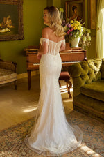 White Elegant Formal Dress