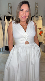 Off White Midi Dress