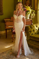 White Elegant Formal Dress