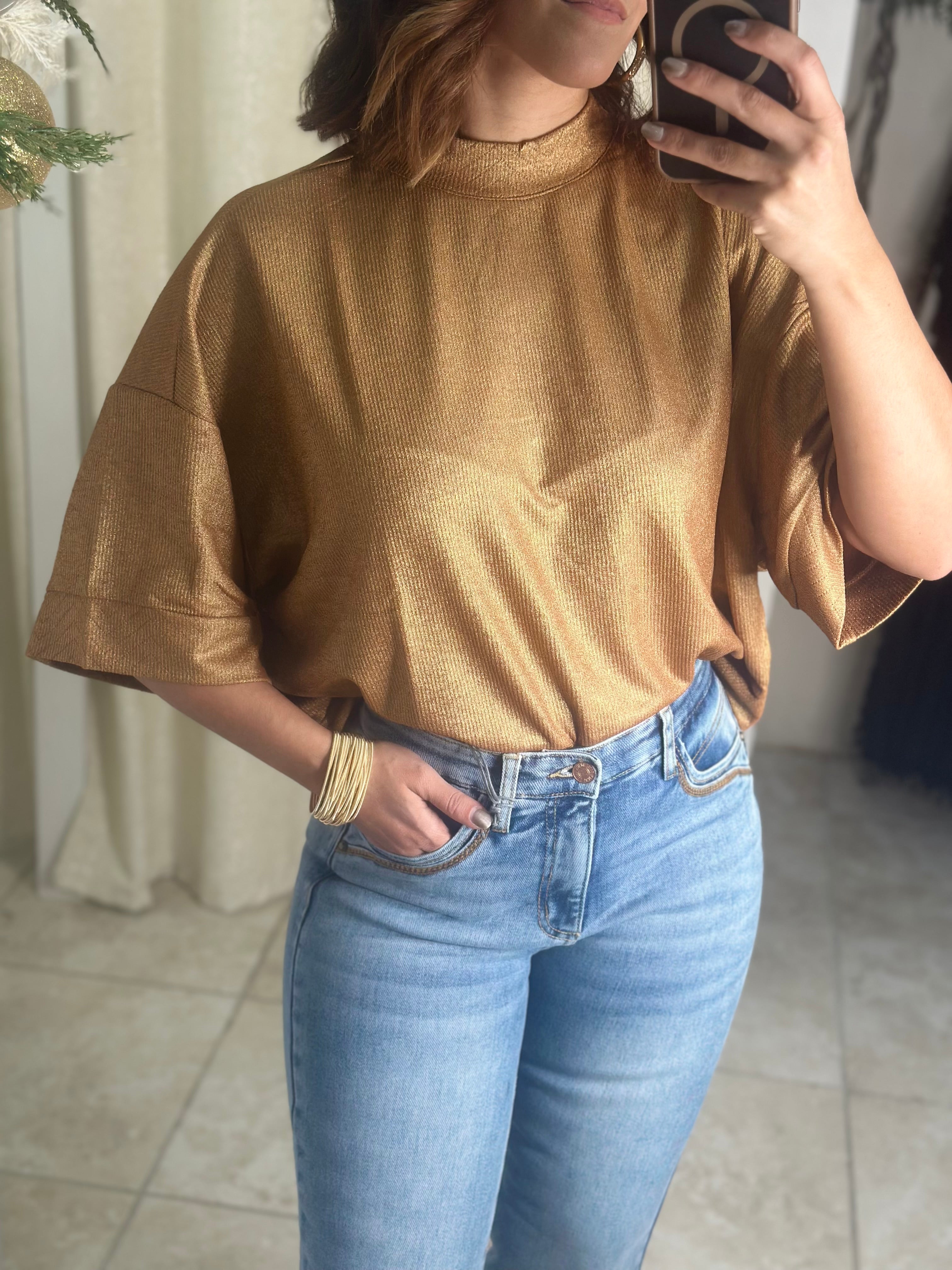 Crew Neck Knit Top