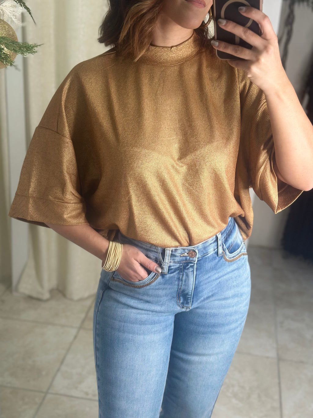 Crew Neck Knit Top