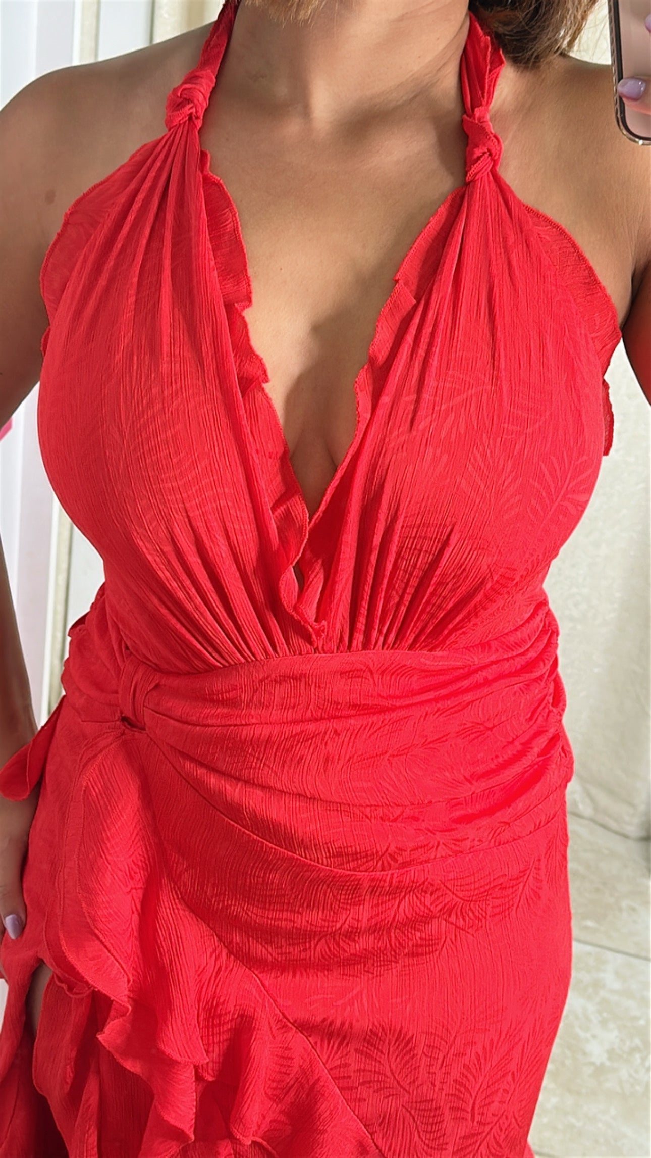 Red Fashion Maxi Dress