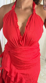 Red Fashion Maxi Dress