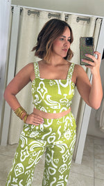 Light Green Printed Set